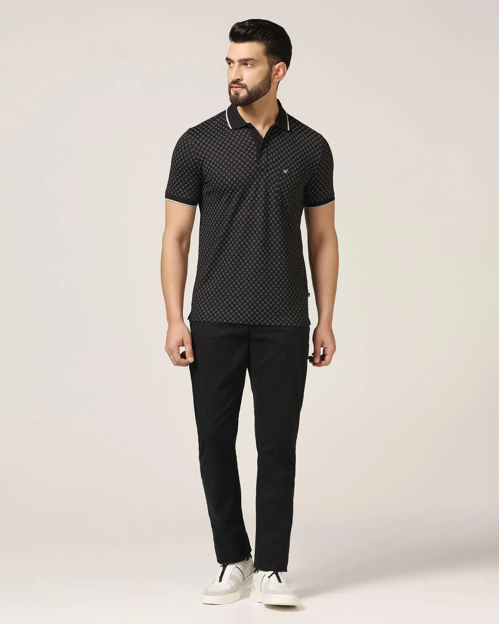 Polo Black Printed T-Shirt - Laurel