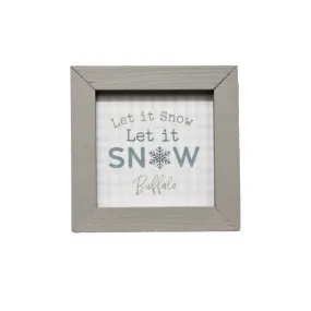 "Let it Snow" Wood Frame Sign