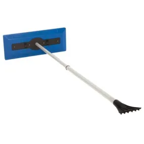 Snow Joe Telescoping Snow Broom with Ice Scraper (Certified Refurbished)