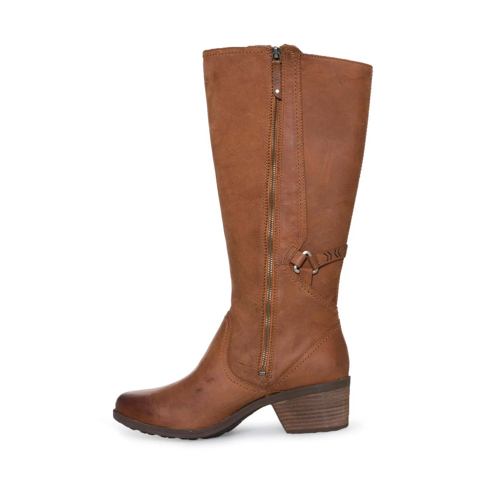 Teva Foxy Tall Leather Cognac Boots - Women's