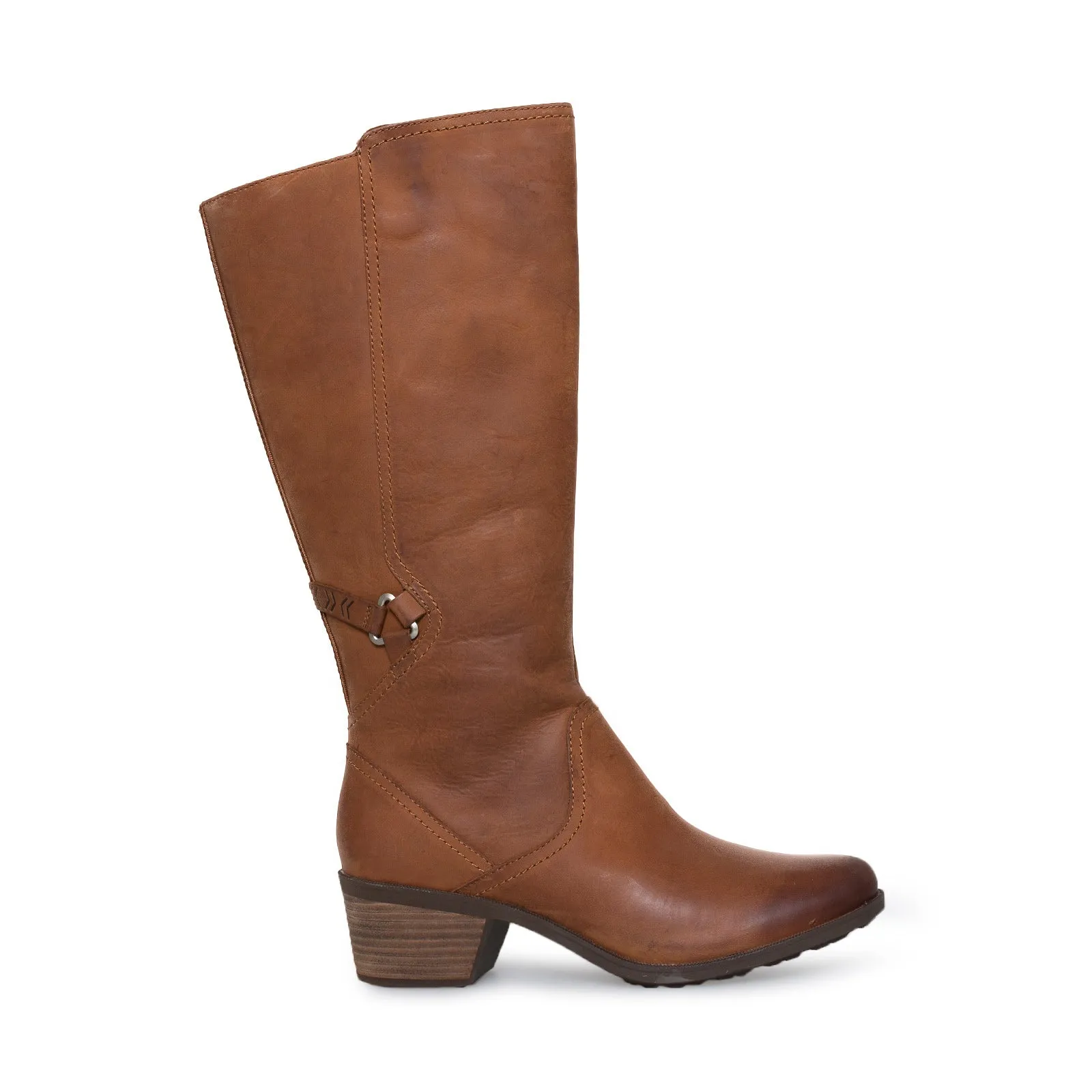 Teva Foxy Tall Leather Cognac Boots - Women's