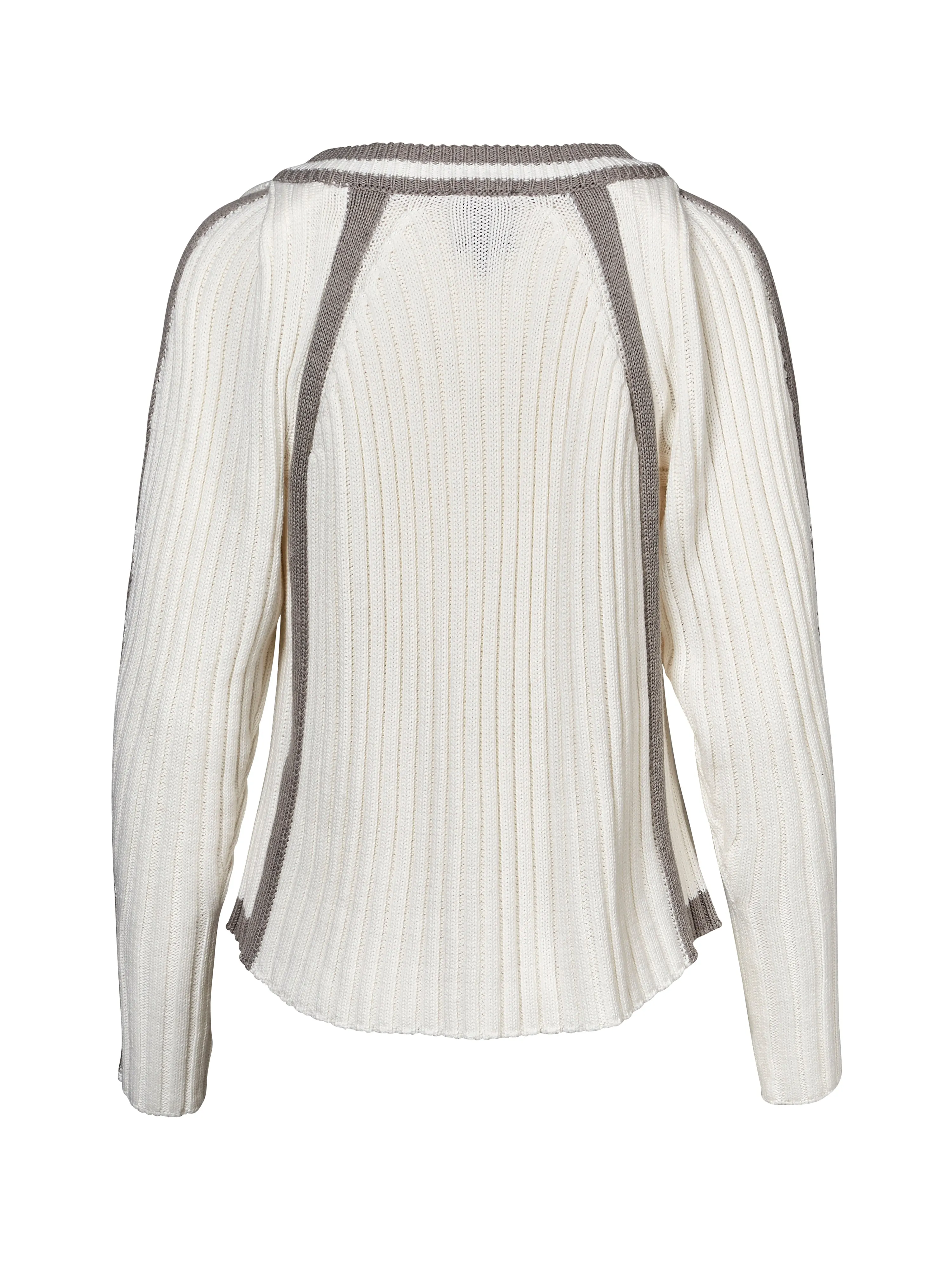 VEGA knitted blouse - creme mix