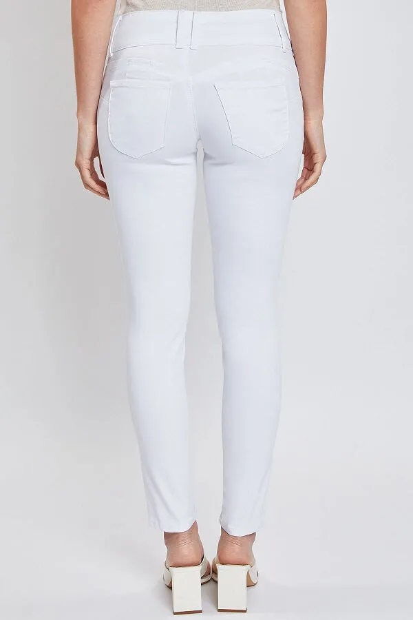 WannaBettaButt Three-Button Skinny Ankle Jean