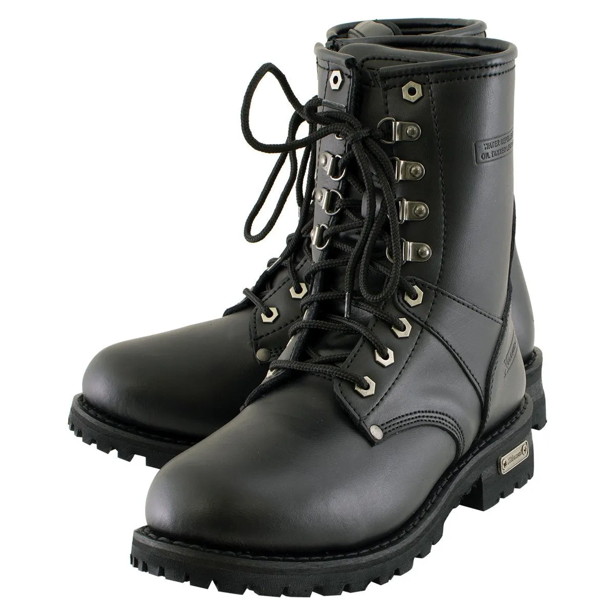 Xelement 1446 'Vigilant' Men's Black Logger Boots with Inside Zipper